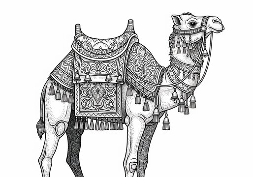 Desert Majesty: Embellished Caravan's Soul