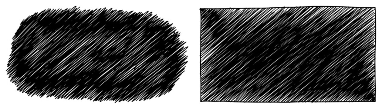 Dense cross hatching texture blocks for background and shading in hand drawn sketch style