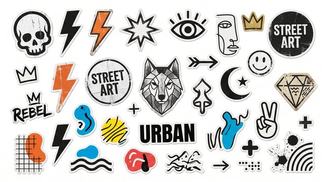 Hand Drawn Gothic Alphabet Icon Set with Letters Numbers Arrows Zodiac Symbols and Vector Design Elements Collection for Web Logo and Typography Illustration