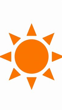 Solid orange circle centered on white background.