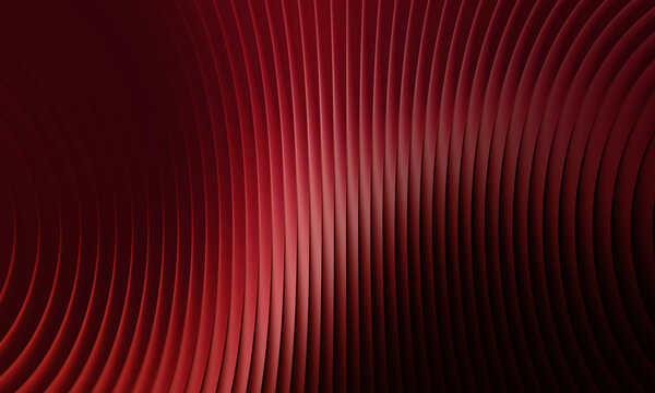 Elegant dark red and maroon 3D wave lines abstract background. Luxury corporate texture and premium minimalist backdrop.