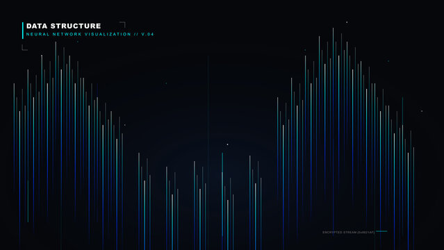 Abstract data structure visualization with vertical bars