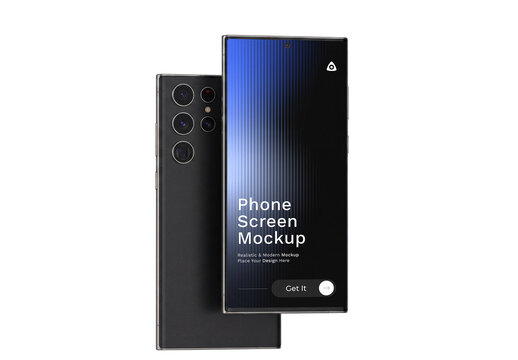 Smartphone Front & Back Screen Mockup Set