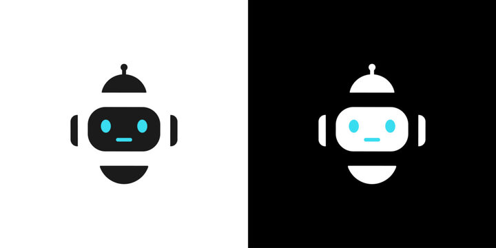 Minimalist Robot Bee Logo Design with AI Concept