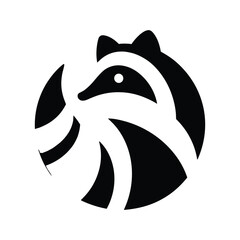Naklejka premium Raccoon Silhouette SVG | Raccoon Vector Clipart