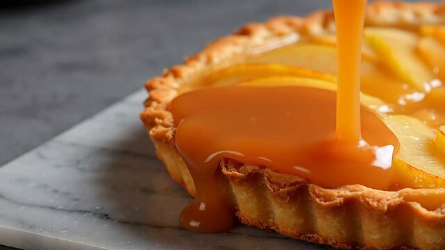 Apple tart with flaky crust