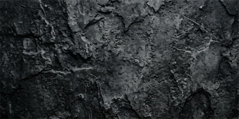 Fototapeta premium Dark weathered concrete wall texture with deep cracks and uneven rough surface detail concrete weathered background