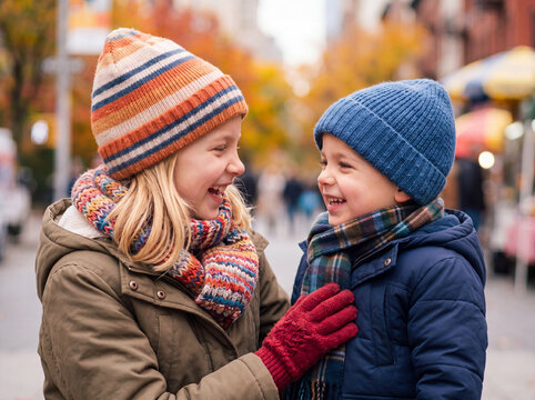enfants et bonnets de laine, v&ecirc;tements chaud