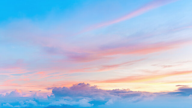 Scenic of Dramatic sunset sky.