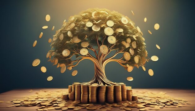 money tree symbol of successful business