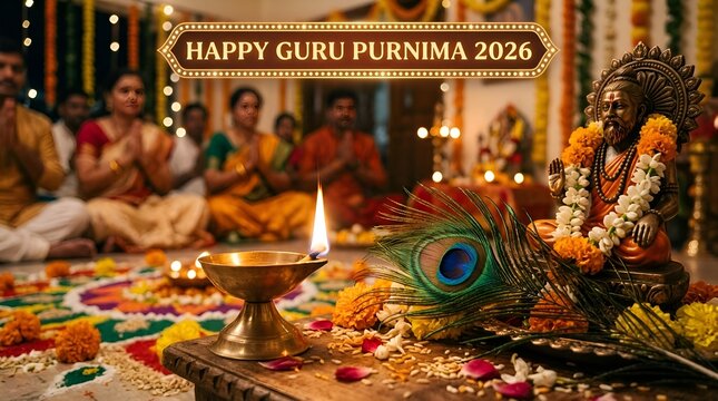 Guru Purnima Celebration: Devotion, Light, and Blessings