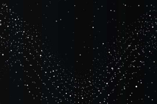 Cosmic sparkle dense starfield with bright white and blue halo points