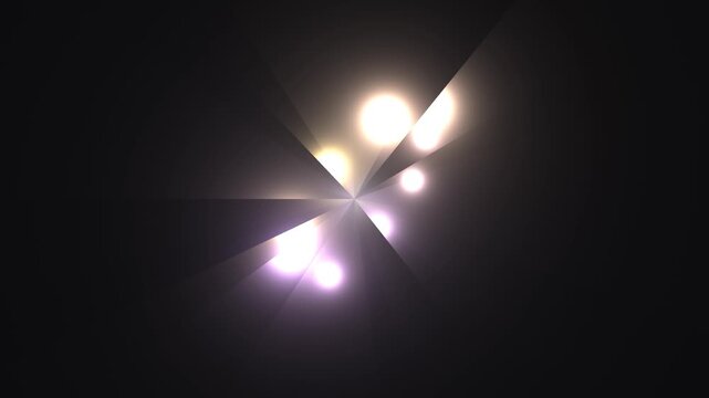 Light patterns in dark background with glowing shapes and angles