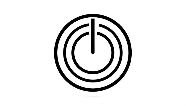 Minimalist circular loading icon design.
