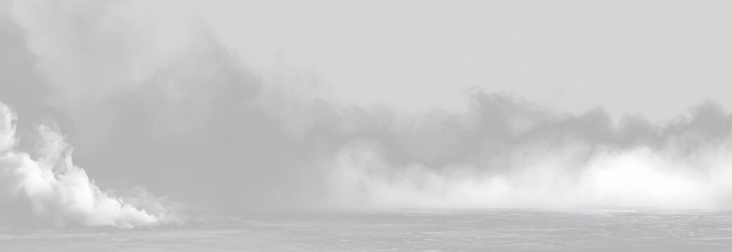 Elongated White Cloud Formation for Sky Overlay PNG