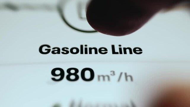 Gasoline line with a flow rate of 980 cubic meters per hour