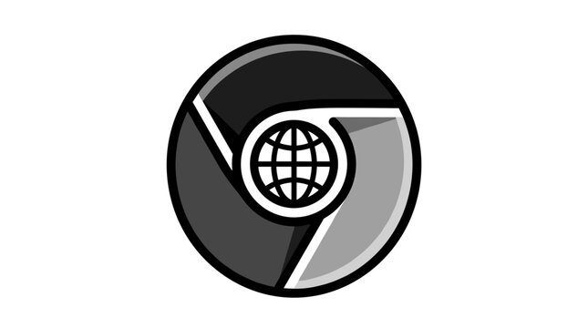 Google Chrome Browser Logo Icon.