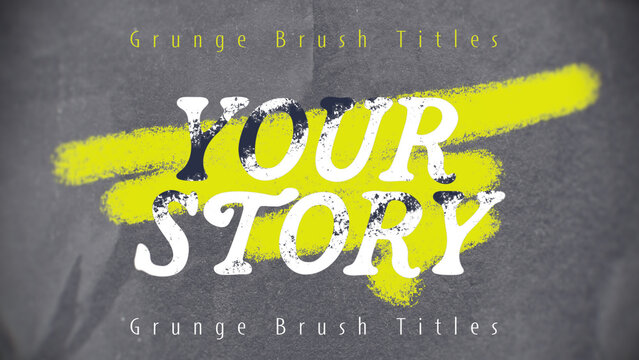 Grunge Brush Titles