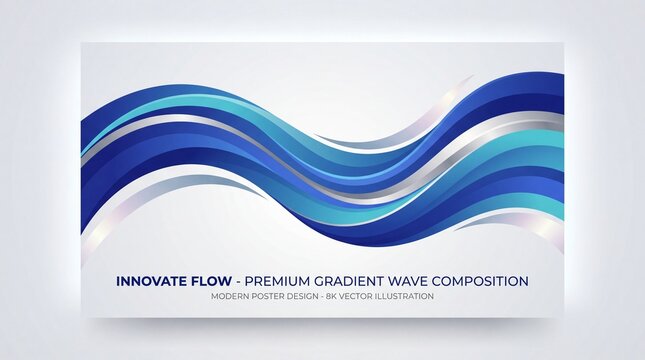 Innovate Flow - Premium Gradient Wave Composition