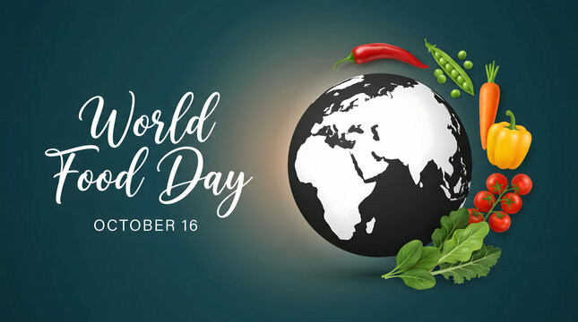 World Food Day - Global Nutrition and Healthy Eating Concept with Fresh Vegetables