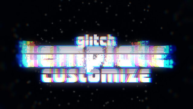 Glitch Effect Title Template
