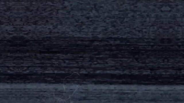 Realistic old tv static glitch animation with analog signal distortion and crt noise texture.