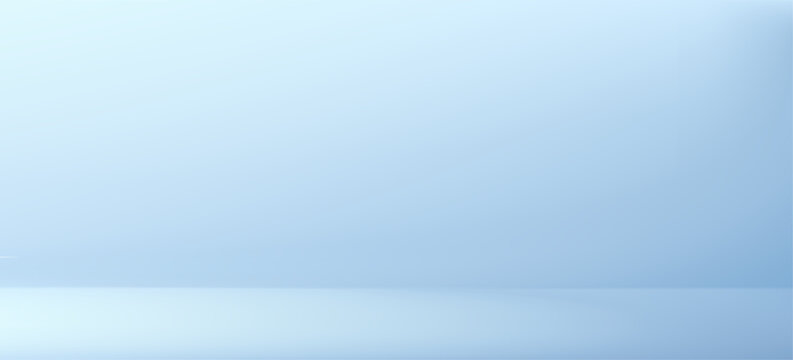 Modern blue gradient studio background. Vector illustration backdrop for luxury product display and professional presentation design with soft lighting effects