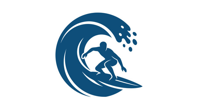 Man surfing on a wave board.