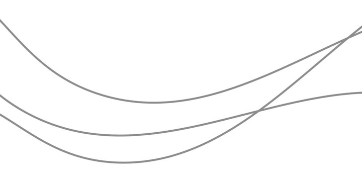 Line art abstract vector illustration. Wavy lines.