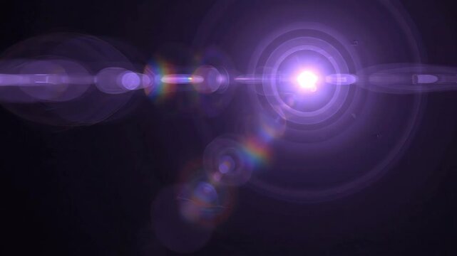 Dynamic Space Light Burst with Lens Flare Effects.