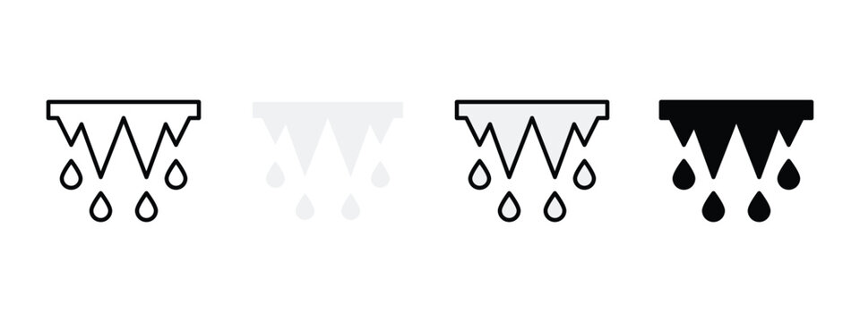 Melting Glaciers Icon for Climate Change Monitoring and Environmental Science