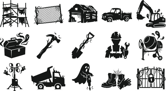 Spooky halloween vector bundle 15 black ghost silhouettes for festive designs halloween decorations