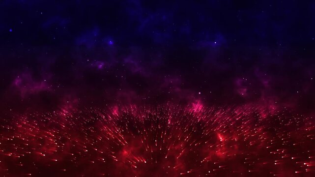 Abstract hyper space travel warp speed background video.