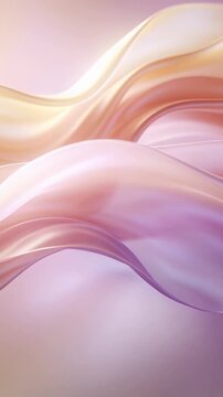 Vertical video: Flowing sheer ribbons sweeping lower-left, starting slow motion in close-up set