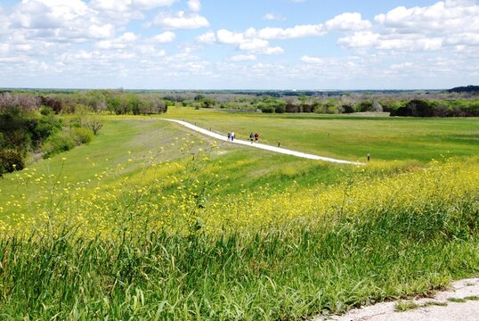 The Hike and Bike Trail at Waco Lke receives numerous visitors throughout the year. 