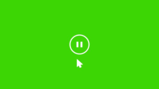 Watching video pressing pause or playing video player.
