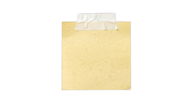 A torn paper element with a piece of tape attached at the top for creative design and artistic projects