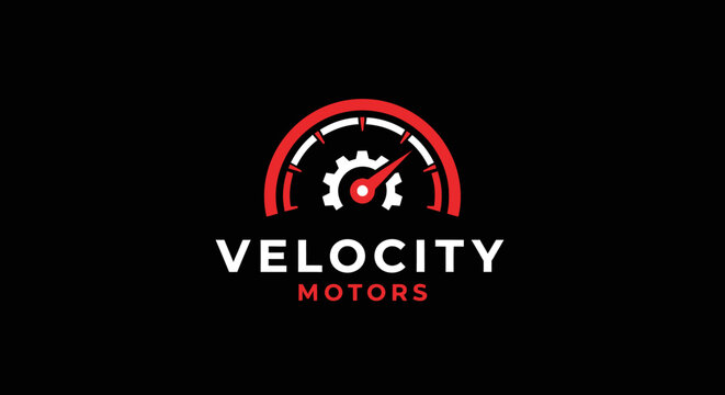 Velocity Motors Logo Design.