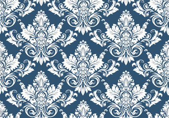 Fototapeta premium Elegant Victorian Damask Pattern for Premium Background Designs