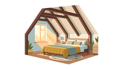 Luxurious Contemporary Bedroom Interior Design with High Vaulted Ceiling and Minimalist Decor © dedybren