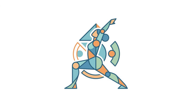Abstract Artistic Dance Figure.