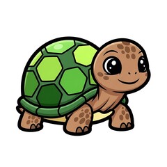 Obraz premium Happy cartoon sloth holding green leaves bundle.