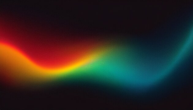 grain texture dark background green blue yellow red glowing abstract shape on black backdrop abstract noisy banner vibrant gradient header poster wallpaper design