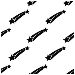 Diagonal shooting star silhouette pattern illustration in clean line art vector format. © MDJABIRULISLAM