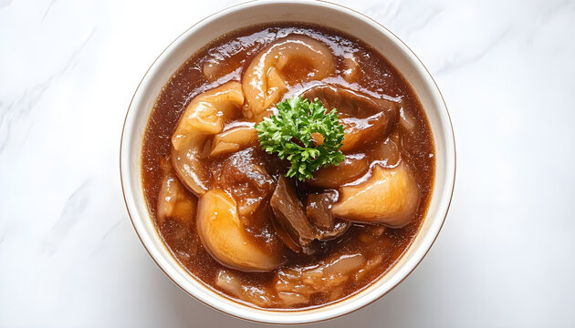 Braised fish maw in red gravy