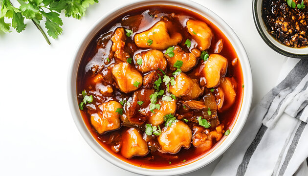 Braised fish maw in red gravy