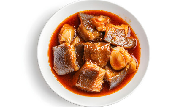 Braised fish maw in red gravy