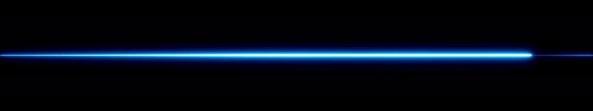 Futuristic Abstract Blue Neon Glowing Laser Lines widescreen Transition animation video. Saber Animation line Moving Left to Right. Ultra Wide 4K Glowing Light Sweep Motion. 4k video