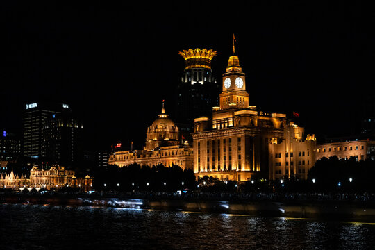 View of The Bund, waterfront area in Shanghai