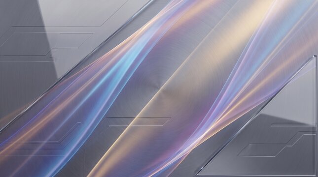 Sunlight shining through glass prisms creating rainbow colors illustration